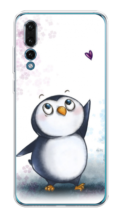 

Чехол Awog на Huawei P20 Pro "Пингвин и сердечко", Белый, 65050-1
