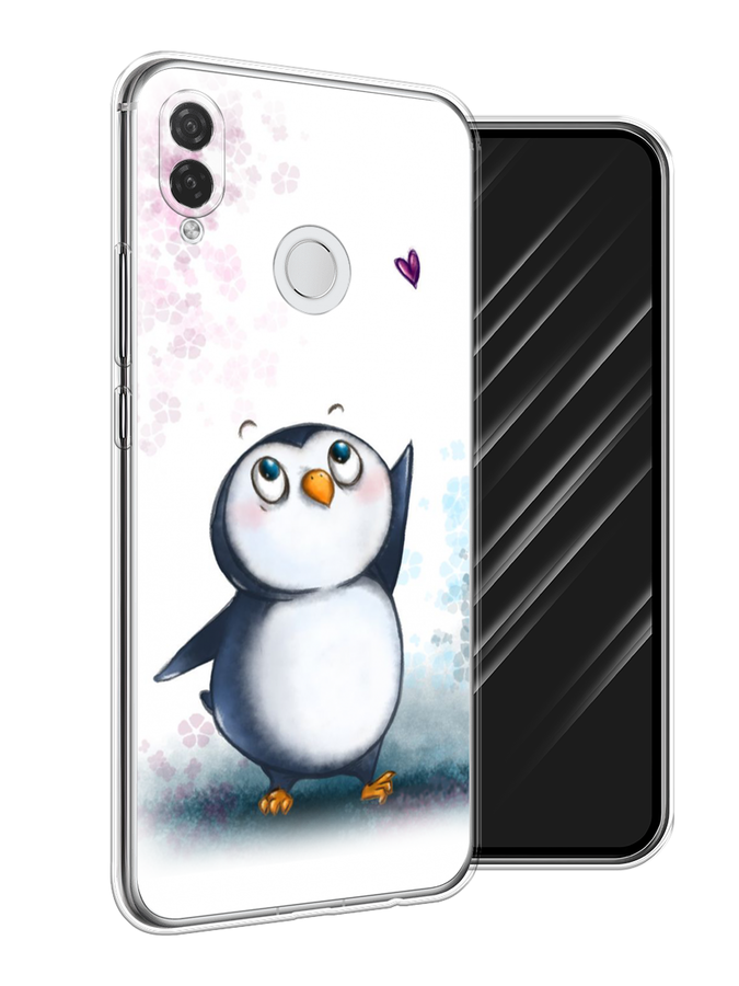 

Чехол Awog на Huawei P Smart Plus "Пингвин и сердечко", Белый, 68250-1