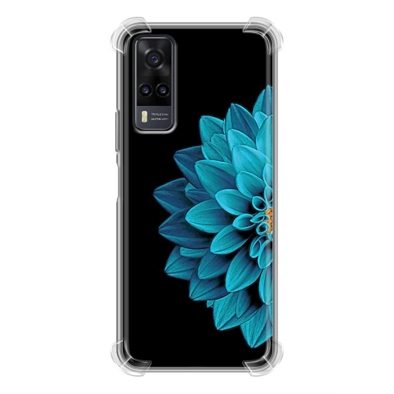 фото Дизайнерский силиконовый с усиленными углами чехол для vivo y31 / vivo y53s цветок 100gadgets