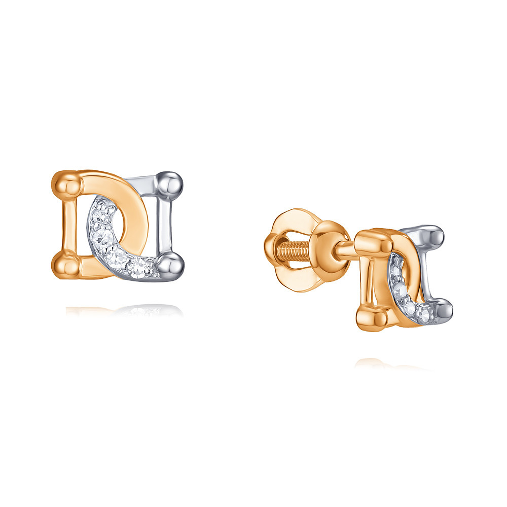 

Серьги из красного золота с бриллиантом ADAMAS 2124650-А500Д-41, 2124650-А500Д-41