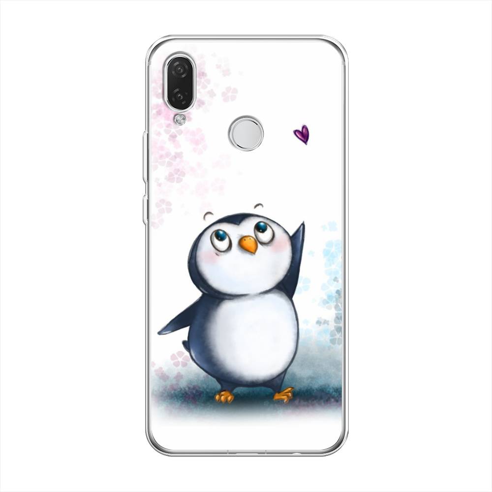 

Чехол Awog на Huawei Nova 3i "Пингвин и сердечко", Белый, 68350-1