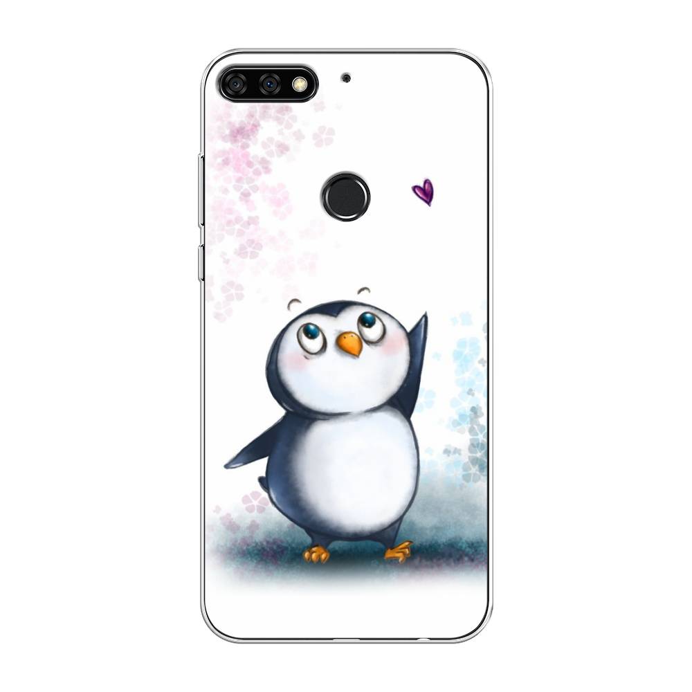 

Чехол Awog на Huawei Nova 2 Lite "Пингвин и сердечко", Белый, 64650-1