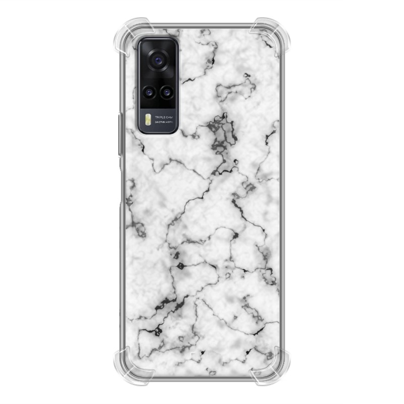фото Дизайнерский силиконовый с усиленными углами чехол для vivo y31 / vivo y53s мрамор 100gadgets