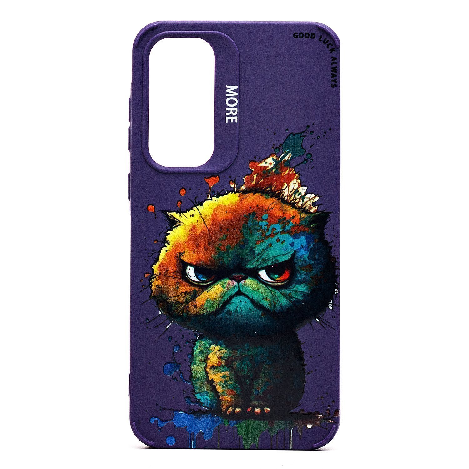 

Чехол для Samsung SM-A356E (Galaxy A35 5G) силиконовый (рис. 335/кот) <фиолетовый>