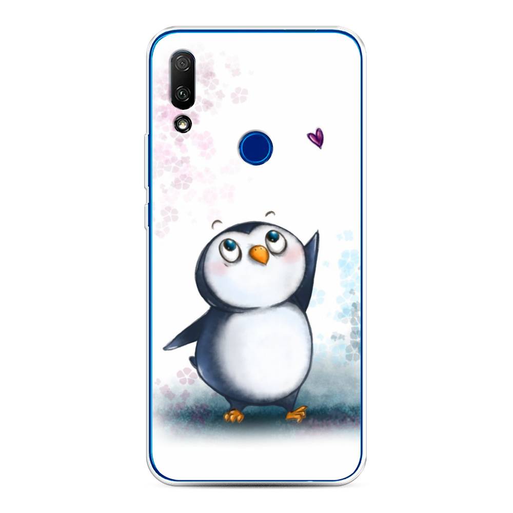 

Чехол Awog на Honor 9X "Пингвин и сердечко", Белый, 69950-1