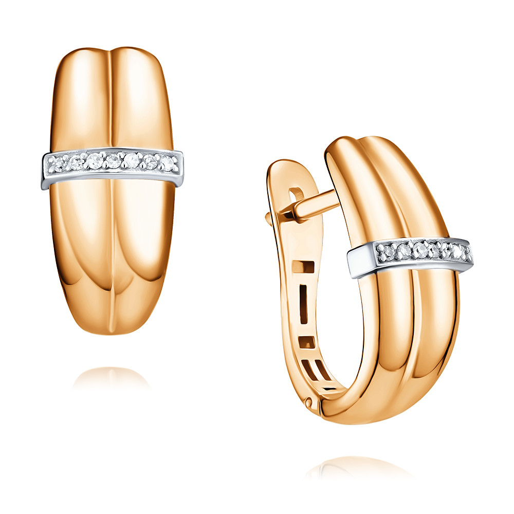

Серьги из красного золота с бриллиантом ADAMAS 24038284/01-А50Д-41, 24038284/01-А50Д-41