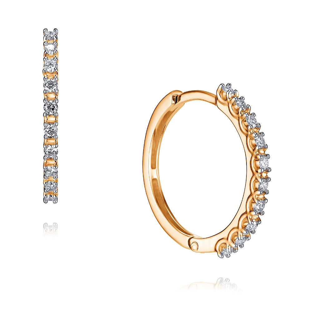 

Серьги из красного золота с бриллиантом ADAMAS 24038262/01-А50Д-41, 24038262/01-А50Д-41