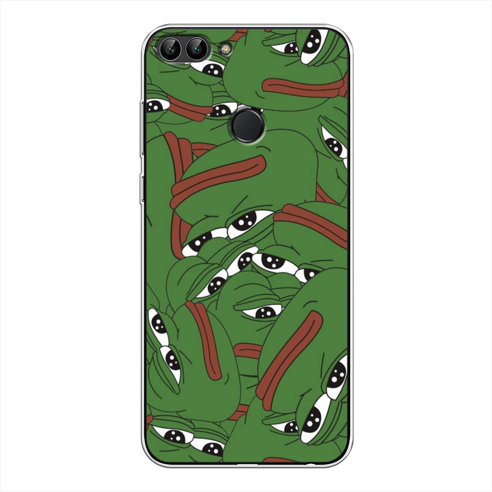 

Чехол Awog на Huawei Y9 2018 "Печальный frog", Зеленый;белый, 64950-9