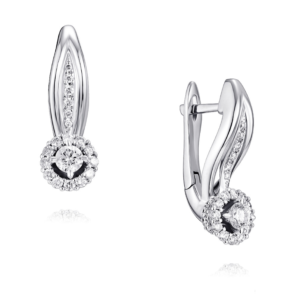 

Серьги из белого золота с бриллиантом ADAMAS 24038258/01-А511Д-41, 24038258/01-А511Д-41