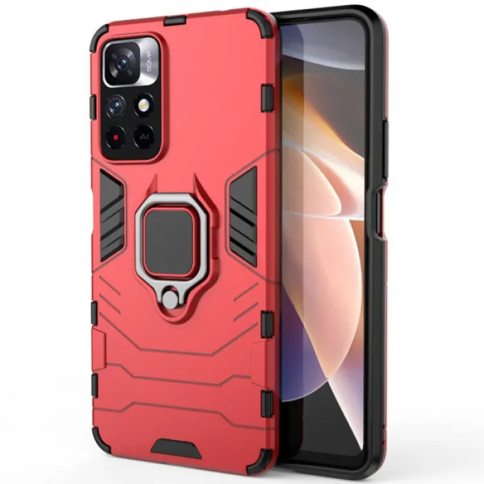 

Чехол под магнитный держатель Epik Transformer Ring для Xiaomi Redmi Note 11T 5G, Красный, Transformer Ring