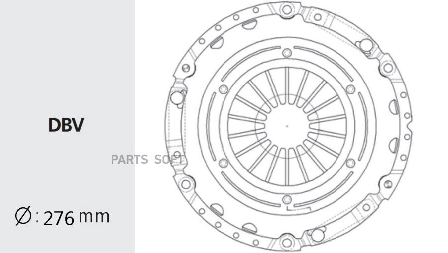 Корзина Сцепления Valeo phc арт. HDC-11 Valeo HDC11