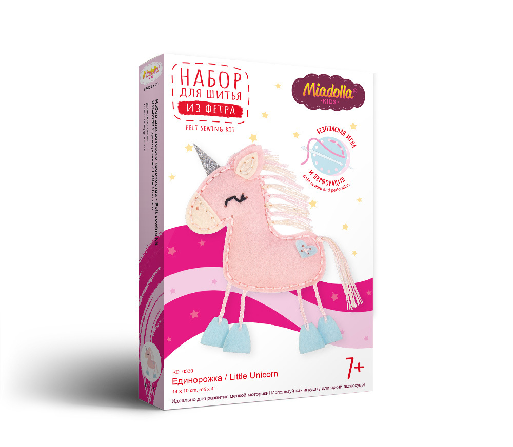 

Набор для шитья (изготовления) куклы (игрушки) Miadolla KD-0330 Единорожка, KD-0330