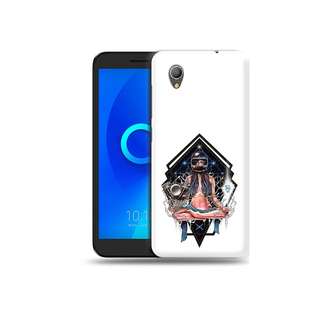 

Чехол MyPads Tocco для Alcatel 1 красивая девушка в шлеме (PT227134.658.406), Прозрачный, Tocco
