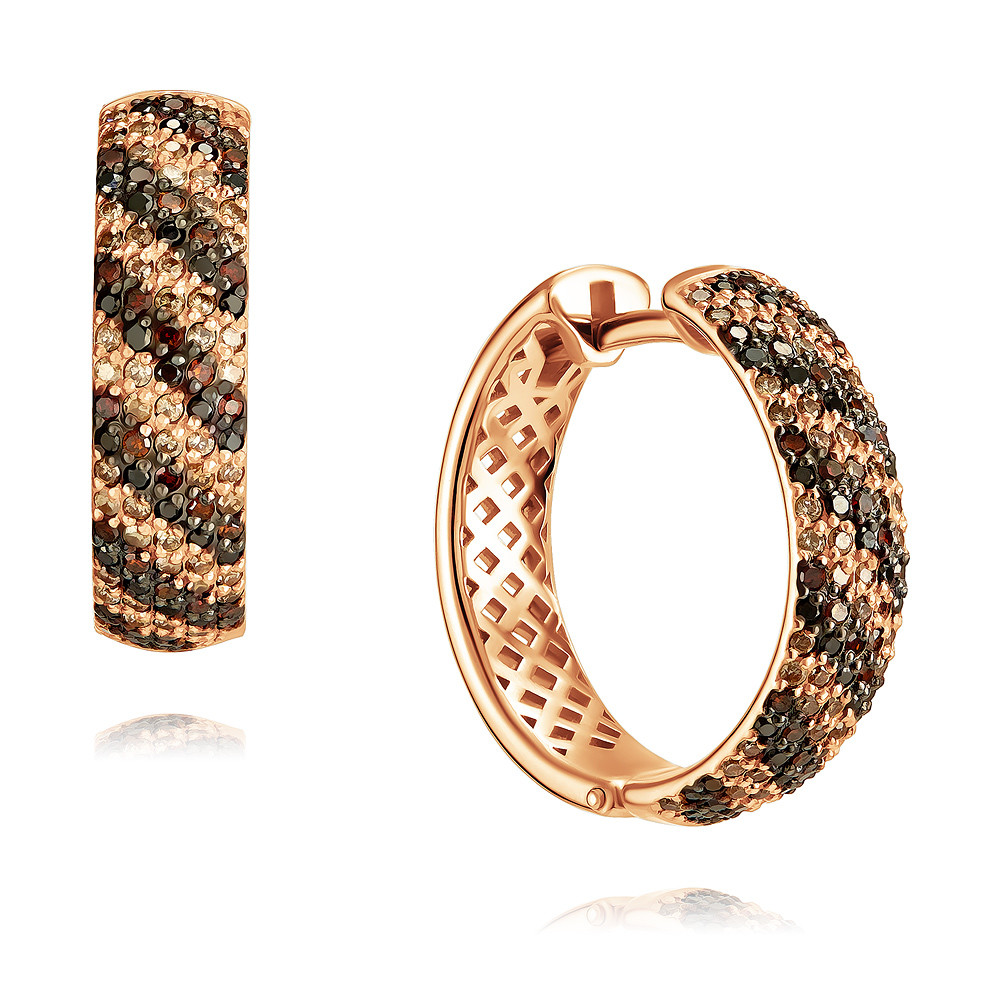 

Серьги из красного золота с бриллиантом ADAMAS 24038254/01-А50Д-425, 24038254/01-А50Д-425