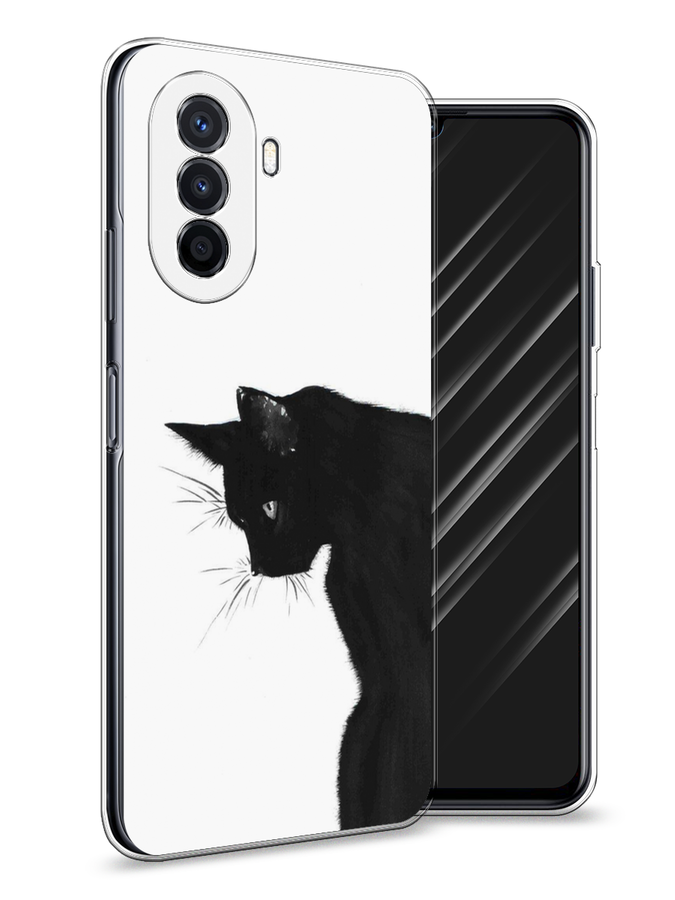 

Чехол Awog на Huawei Nova Y70 "Black cat", Разноцветный, 6109150-1