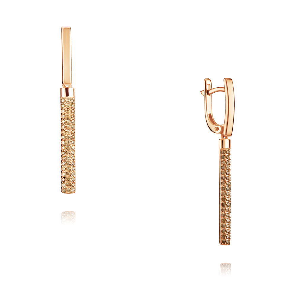 

Серьги из красного золота с бриллиантом ADAMAS 24038255/01-А50Д-425, 24038255/01-А50Д-425