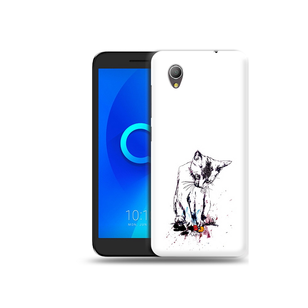 

Чехол MyPads Tocco для Alcatel 1 кот и микки (PT227134.658.399), Прозрачный, Tocco
