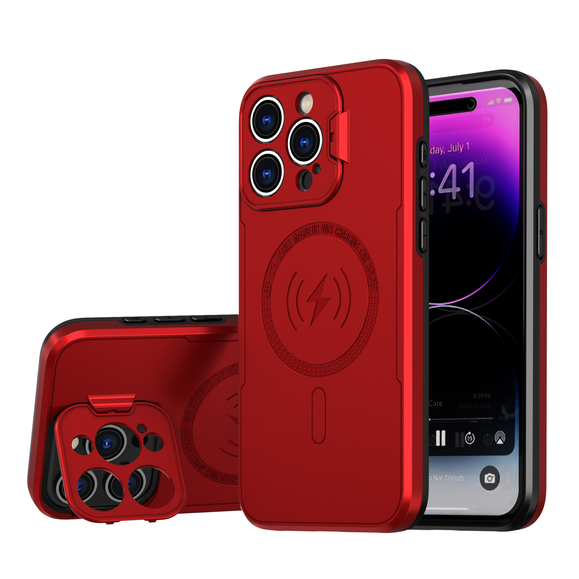 

Противоударный чехол для iPhone 15 Pro Max красный, iPhone 15 Pro Max