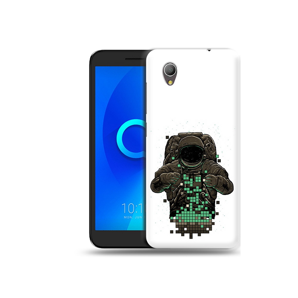 

Чехол MyPads Tocco для Alcatel 1 космонавт с пикселями (PT227134.658.394), Прозрачный, Tocco