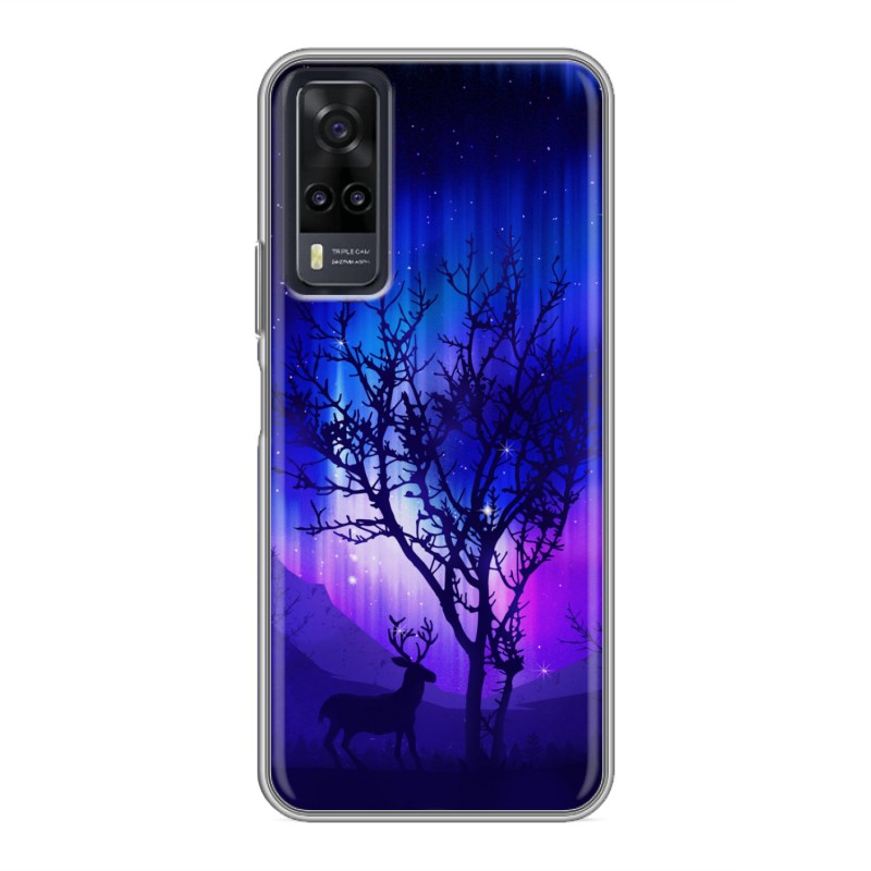 

Дизайнерский силиконовый чехол для Vivo Y31 / Vivo Y53s Северное сияние