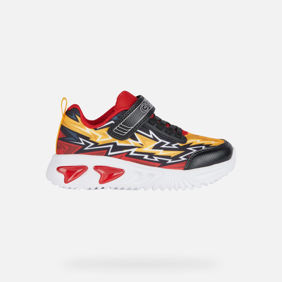 

Кроссовки Geox для мальчиков, размер 38, черные, красные, J45DZB02ACEC0048, Разноцветный, Assister