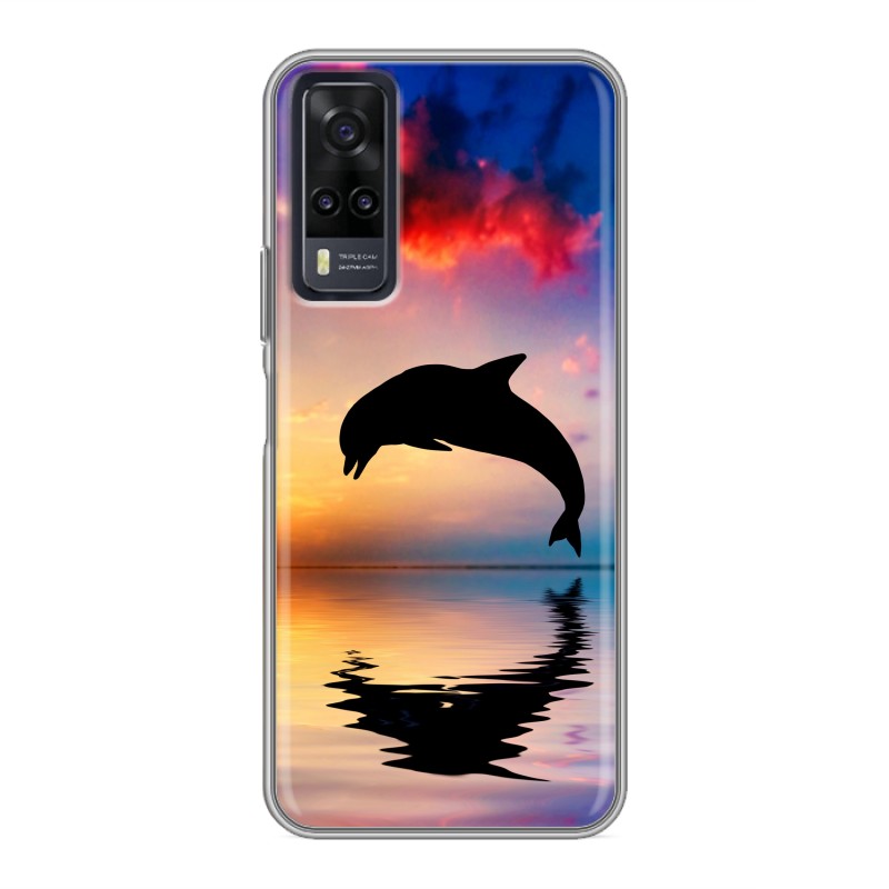 фото Дизайнерский силиконовый чехол для vivo y31 / vivo y53s закат 100gadgets