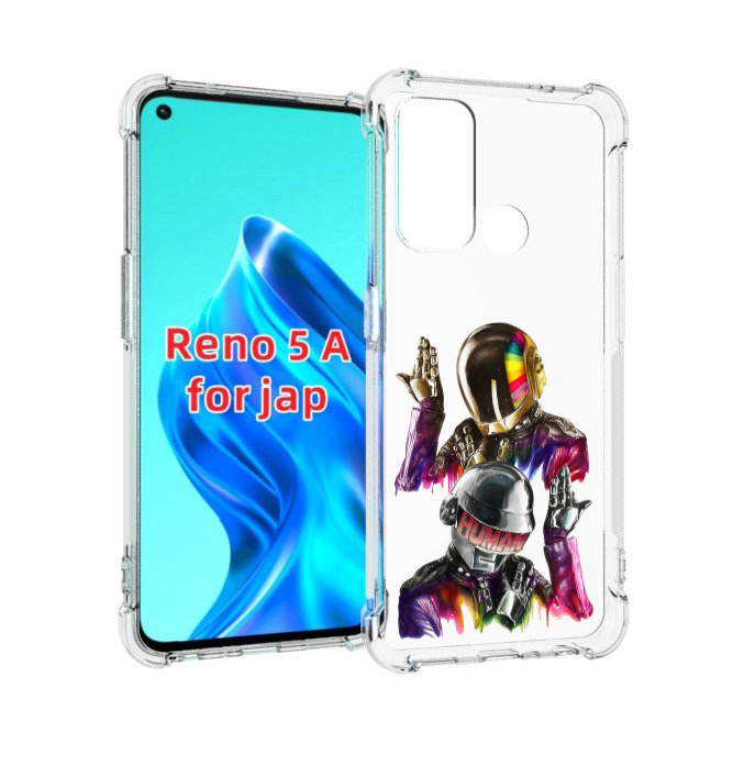 

Чехол MyPads диско космонавты для Oppo Reno 5A, Прозрачный, Tocco