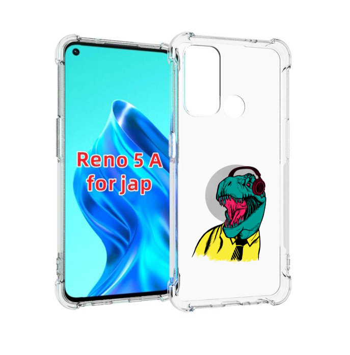 

Чехол MyPads дино для Oppo Reno 5A, Прозрачный, Tocco