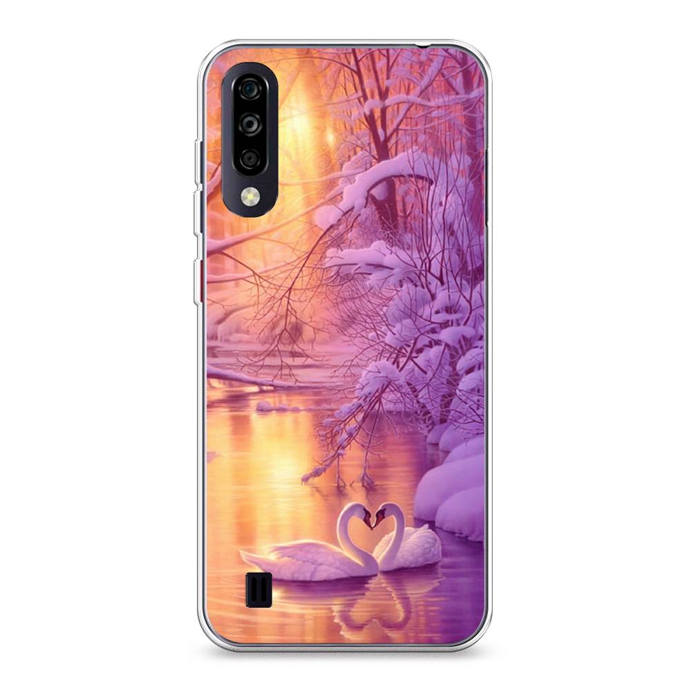 

Чехол для ZTE Blade A7 (2020) "Зима 1", Фиолетовый;желтый, 133750-2