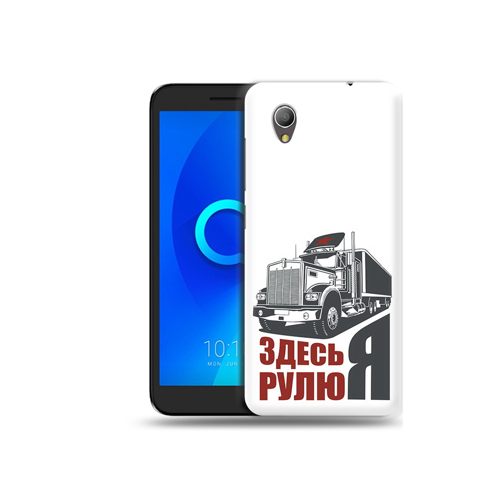 

Чехол MyPads Tocco для Alcatel 1 здесь я рулю (PT227134.658.355), Прозрачный, Tocco