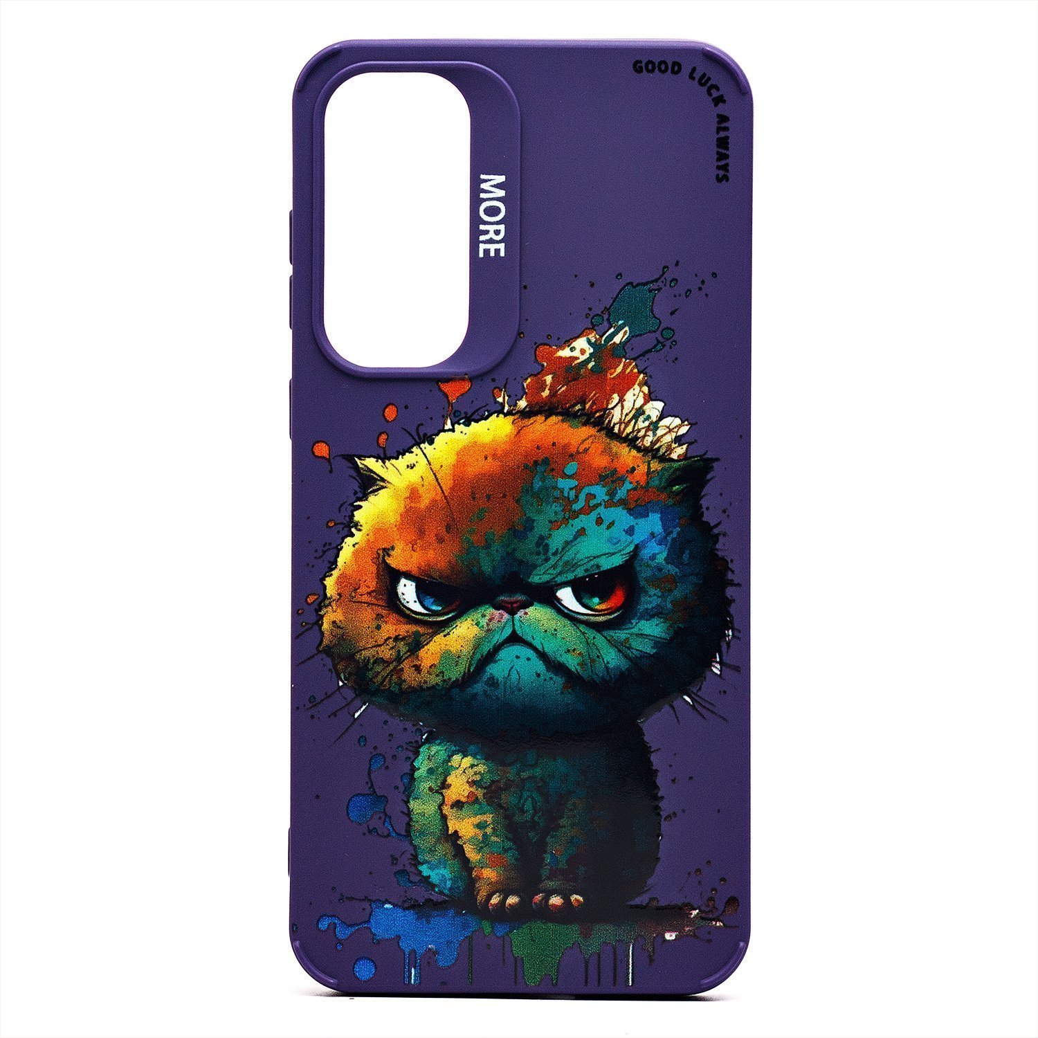 

Чехол для Samsung SM-A556E (Galaxy A55) силиконовый (рис. 335/кот) <фиолетовый>