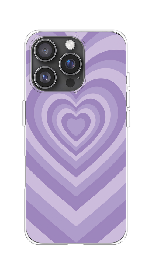 

Чехол на Apple iPhone 16 Pro "Violet heart latte", Фиолетовый, 16250-1