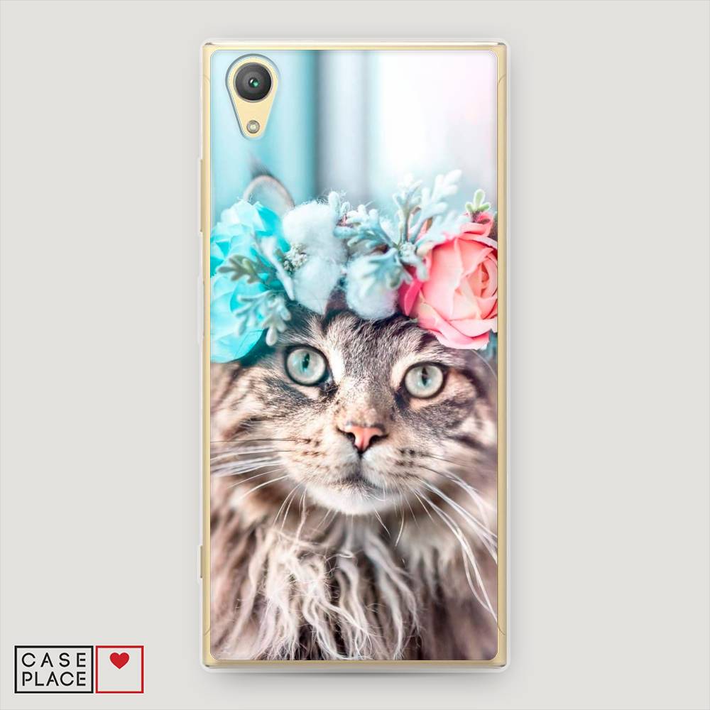 

Чехол Awog на Sony Xperia XA1 plus "Кот в венке", 53050-2