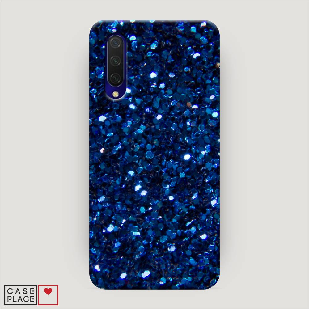 

Пластиковый чехол "Синие блестки рисунок" на Xiaomi Mi CC9