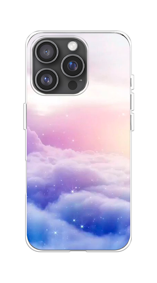 

Чехол на Apple iPhone 16 Pro "Небеса", Голубой;белый;розовый, 16250-1