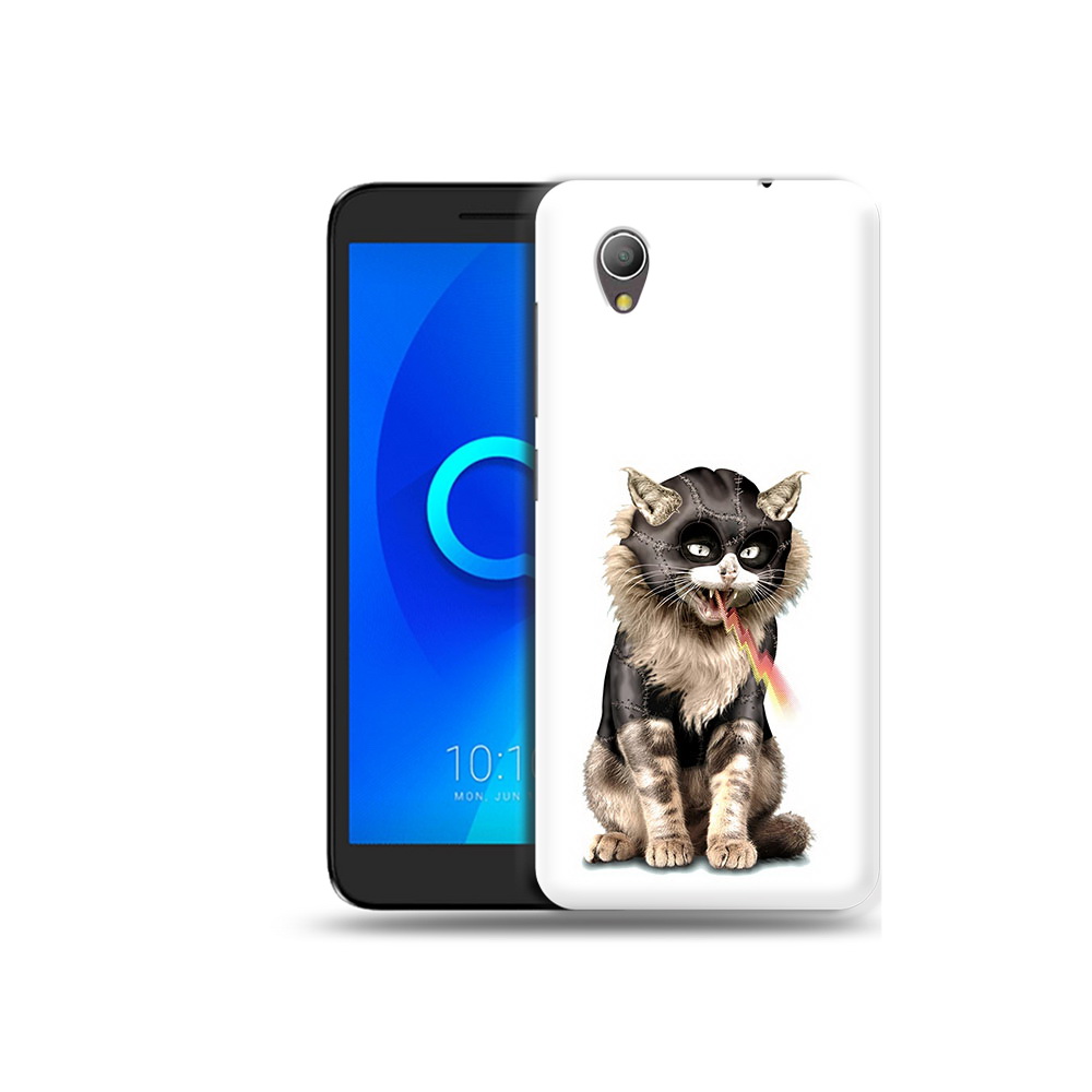 

Чехол MyPads Tocco для Alcatel 1 дьяволский кот (PT227134.658.341), Прозрачный, Tocco