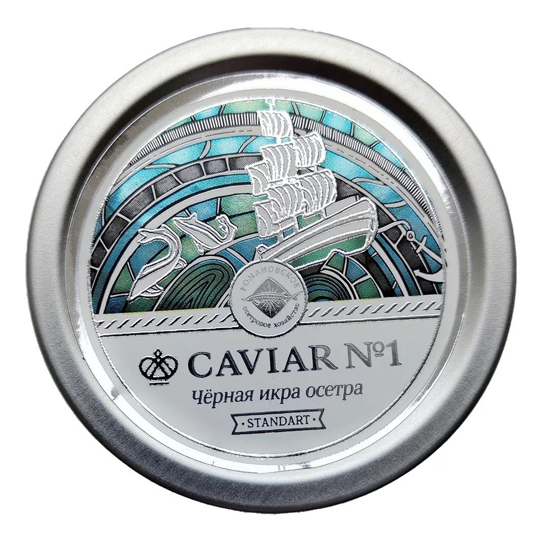 Икра осетровая черная Caviar непастеризованная 50 г