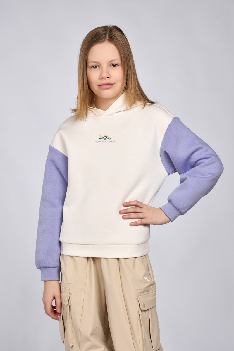 

Худи детское Anta W362416742, Белый, 128, W362416742