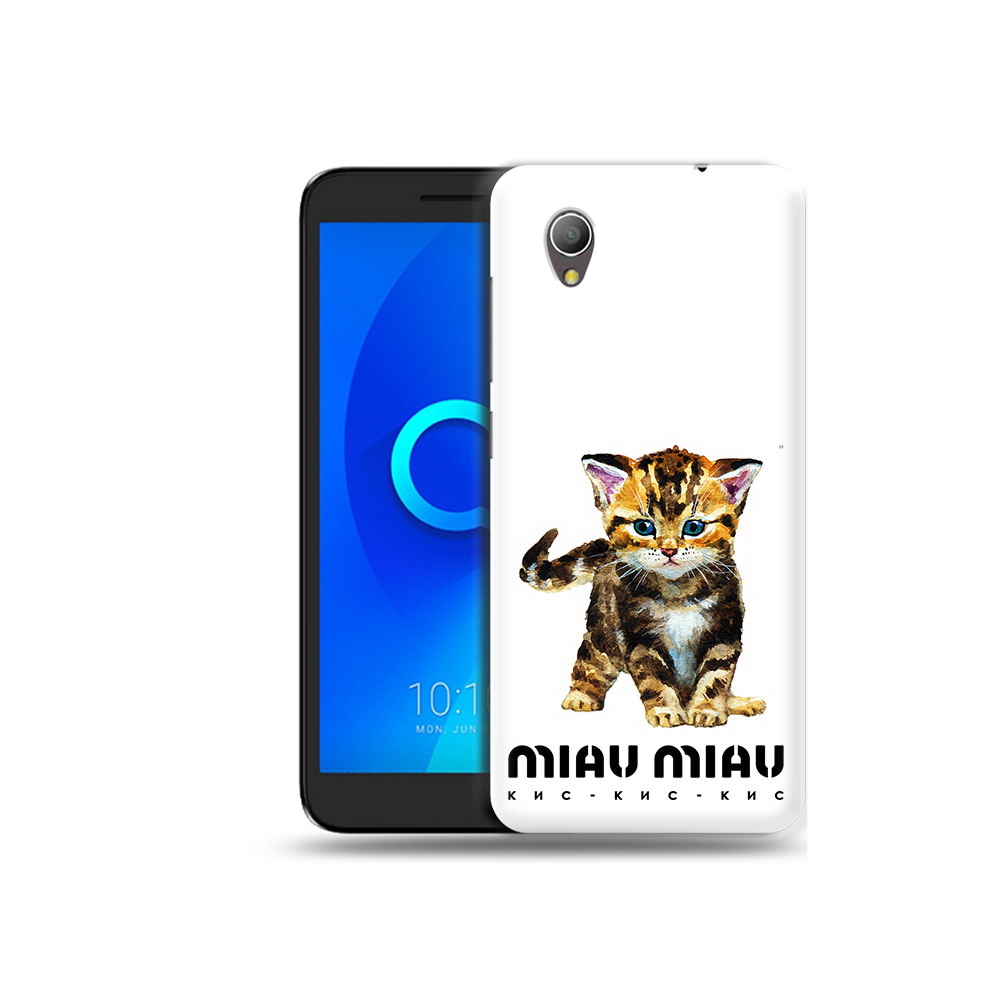 

Чехол MyPads Tocco для Alcatel 1 Бренд miau miau (PT227134.658.34), Прозрачный, Tocco