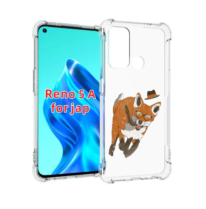 

Чехол MyPads шустрый лис для Oppo Reno 5A, Прозрачный, Tocco