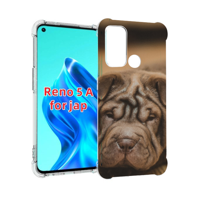 

Чехол MyPads шарпеи для Oppo Reno 5A, Прозрачный, Tocco