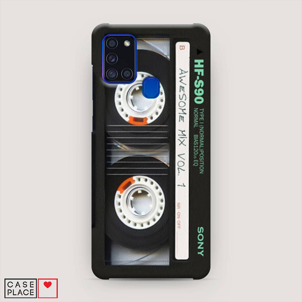 

Пластиковый чехол "Кассета" на Samsung Galaxy A21s, 2100220-7