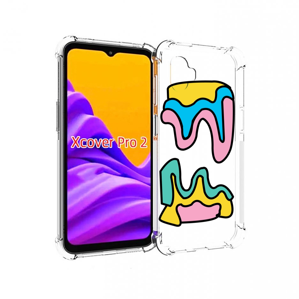 

Чехол MyPads вытекающая-абстракция для Samsung Galaxy Xcover Pro 2, Прозрачный, Tocco