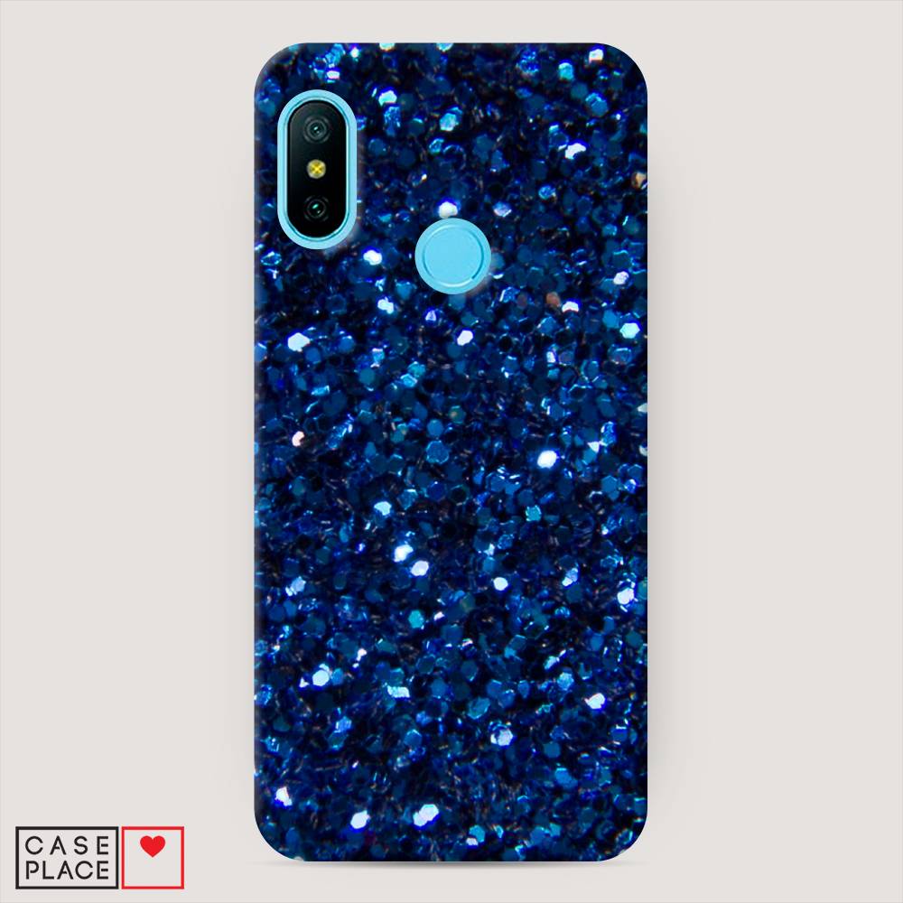 

Пластиковый чехол "Синие блестки рисунок" на Xiaomi Mi A2 Lite