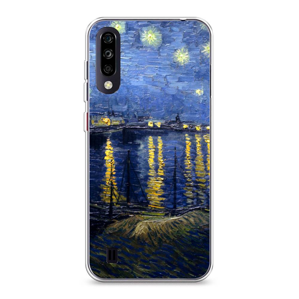 

Чехол для ZTE Blade A7 (2020) "Звездная ночь над Роной", Синий;желтый, 133750-4