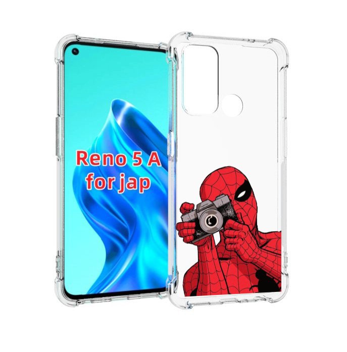 

Чехол MyPads человек паук фотограф детский для Oppo Reno 5A, Прозрачный, Tocco