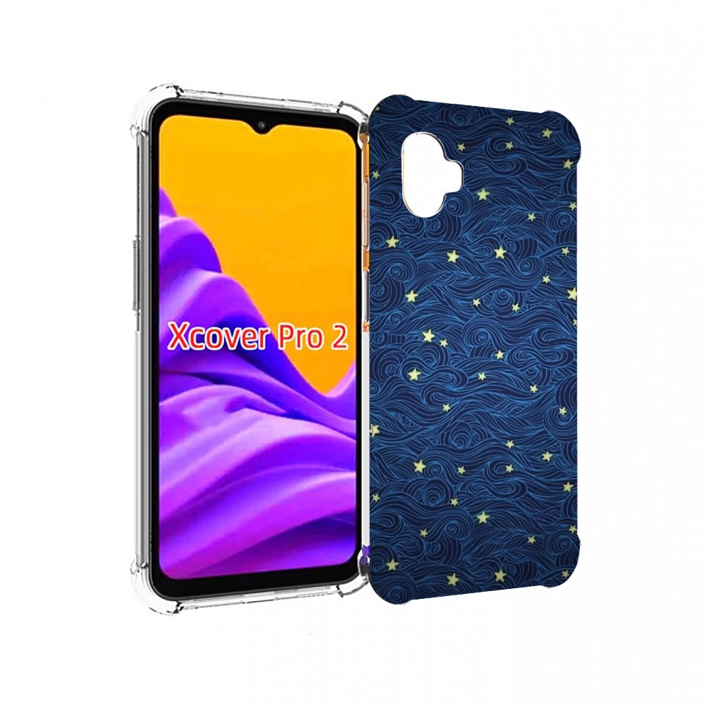 

Чехол MyPads волны с звездами акварель для Samsung Galaxy Xcover Pro 2, Прозрачный, Tocco