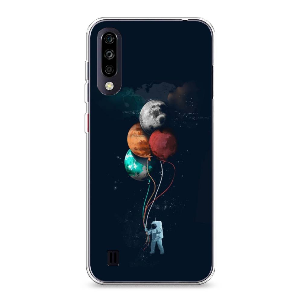 

Чехол для ZTE Blade A7 (2020) "Космонавт с шариками", Разноцветный, 133750-4