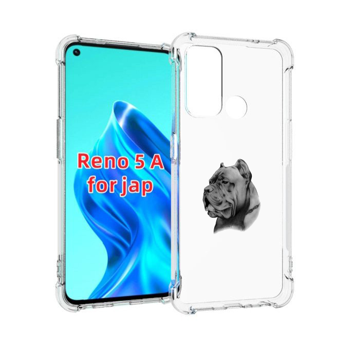

Чехол MyPads грозный бульдог для Oppo Reno 5A, Прозрачный, Tocco