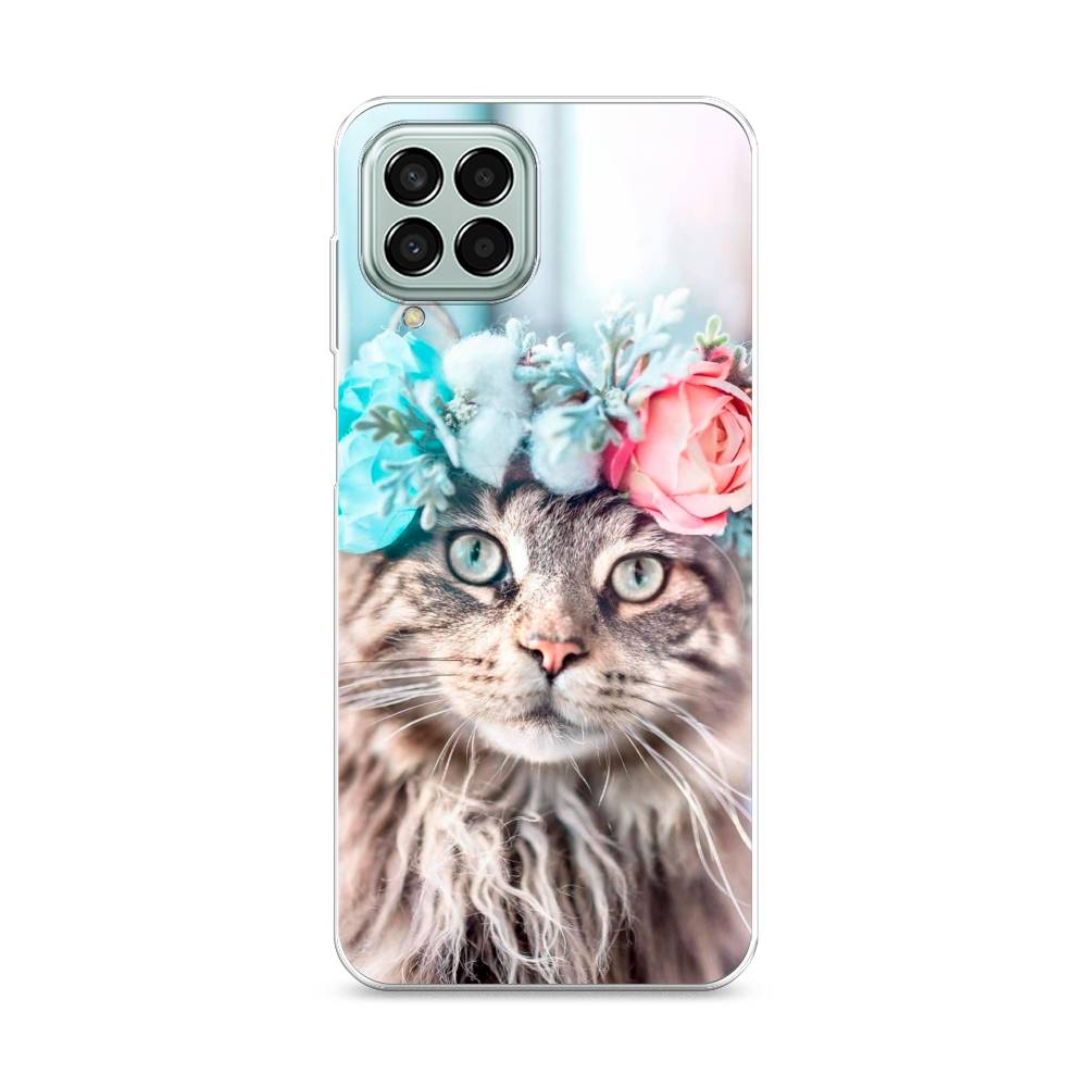 

Чехол Awog на Samsung Galaxy M33 / Самсунг M33 "Кот в венке", Разноцветный, 2105650-2